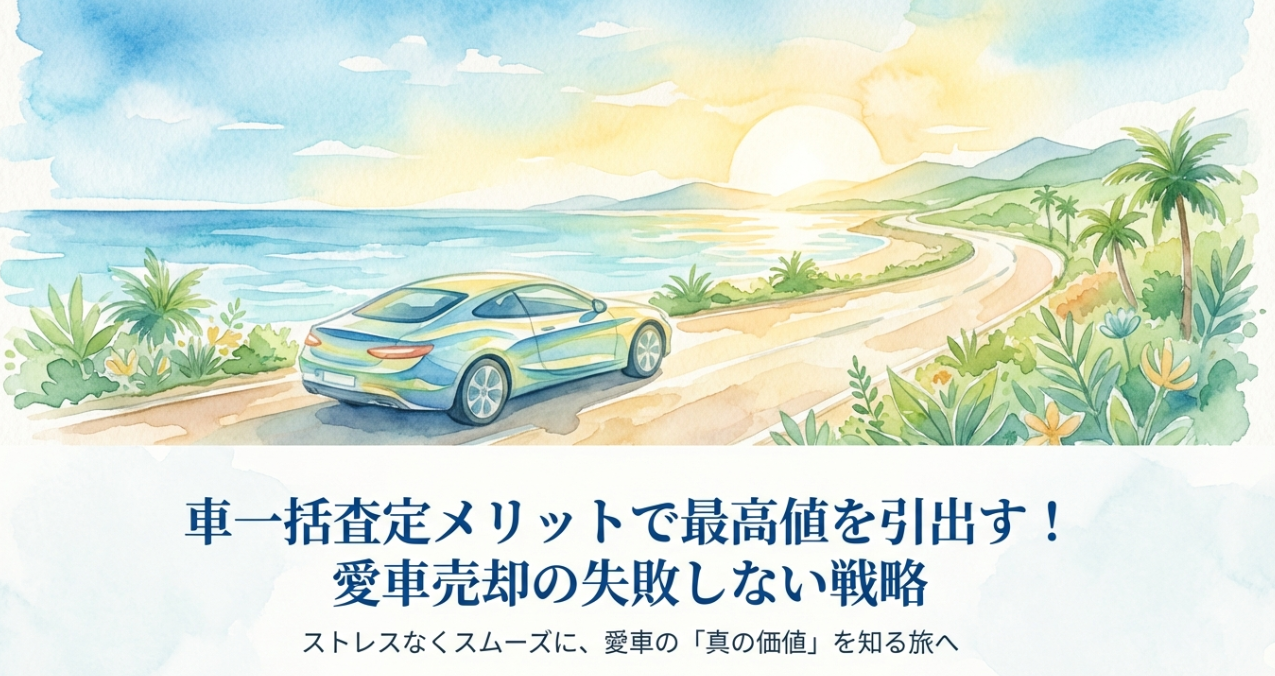 車一括査定のメリットで最高値を引き出す、愛車売却の失敗しない戦略のタイトルスライド