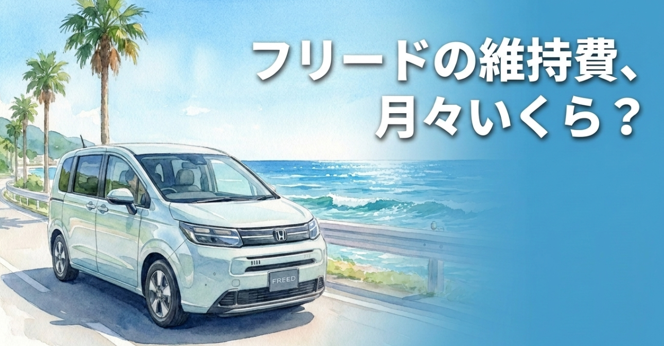フリードの維持費は月々いくらかを解説するアイキャッチ画像