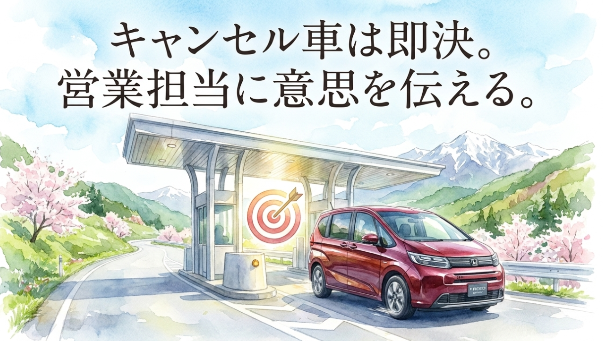 新型フリードのキャンセル車を営業担当者に案内してもらう交渉術