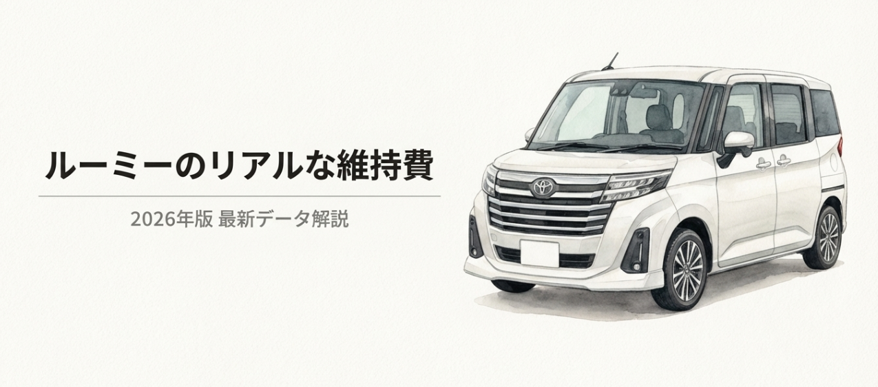 ルーミーの維持費はいくら？税金や燃費を2026年版データで徹底解説