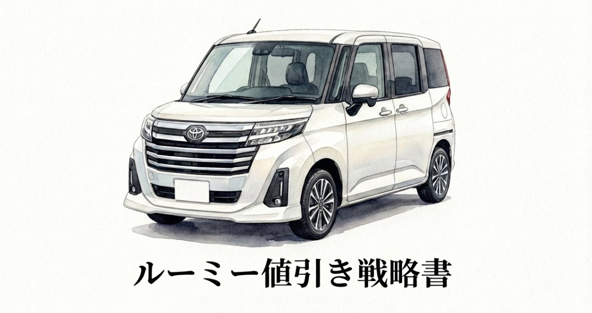 ルーミーの値引きで限界値を狙う！2026年最新相場と交渉術