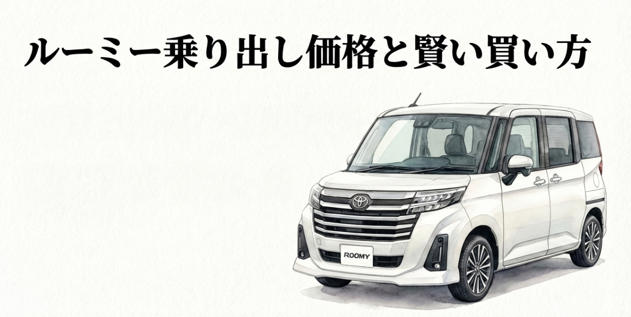 ルーミーの新車乗り出し価格はいくら？総額相場と安く買うコツ