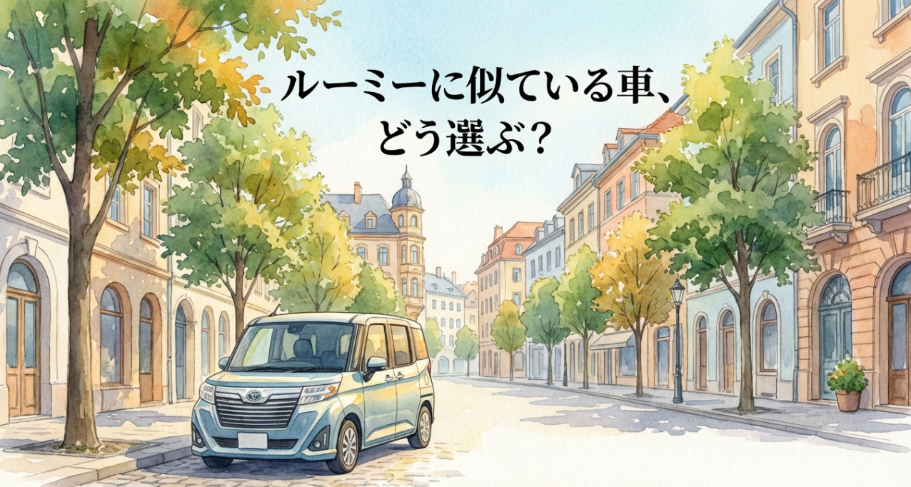 ルーミーに似ている車をどう選ぶかを示した記事の表紙スライド