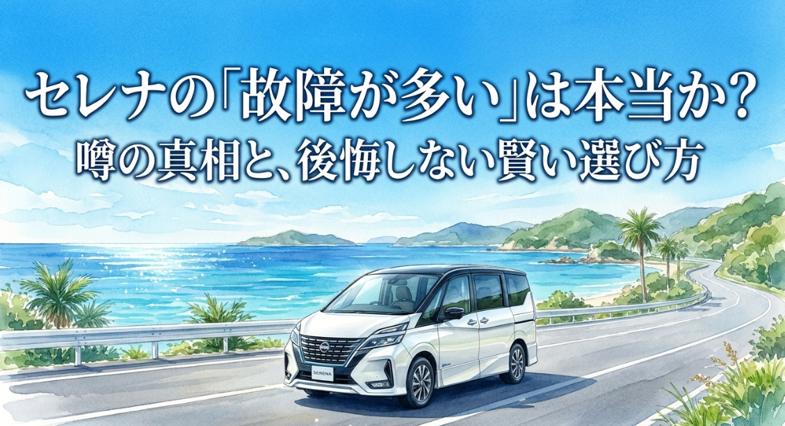 セレナC28の故障が多いという噂の真相とリコール対策、後悔しない選び方を解説するスライド