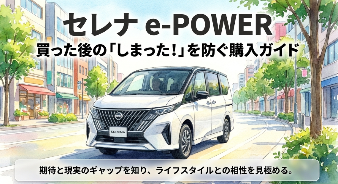 セレナ e-POWERで購入後に後悔しないために期待と現実のギャップを確認する購入ガイド