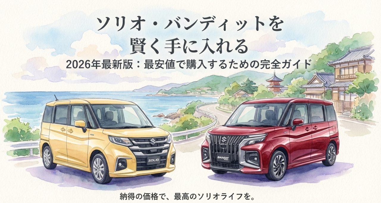 ソリオ・バンディットを最安値で購入するための完全ガイド表紙