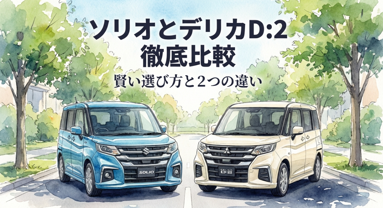 ソリオとデリカD:2の違いを徹底比較！