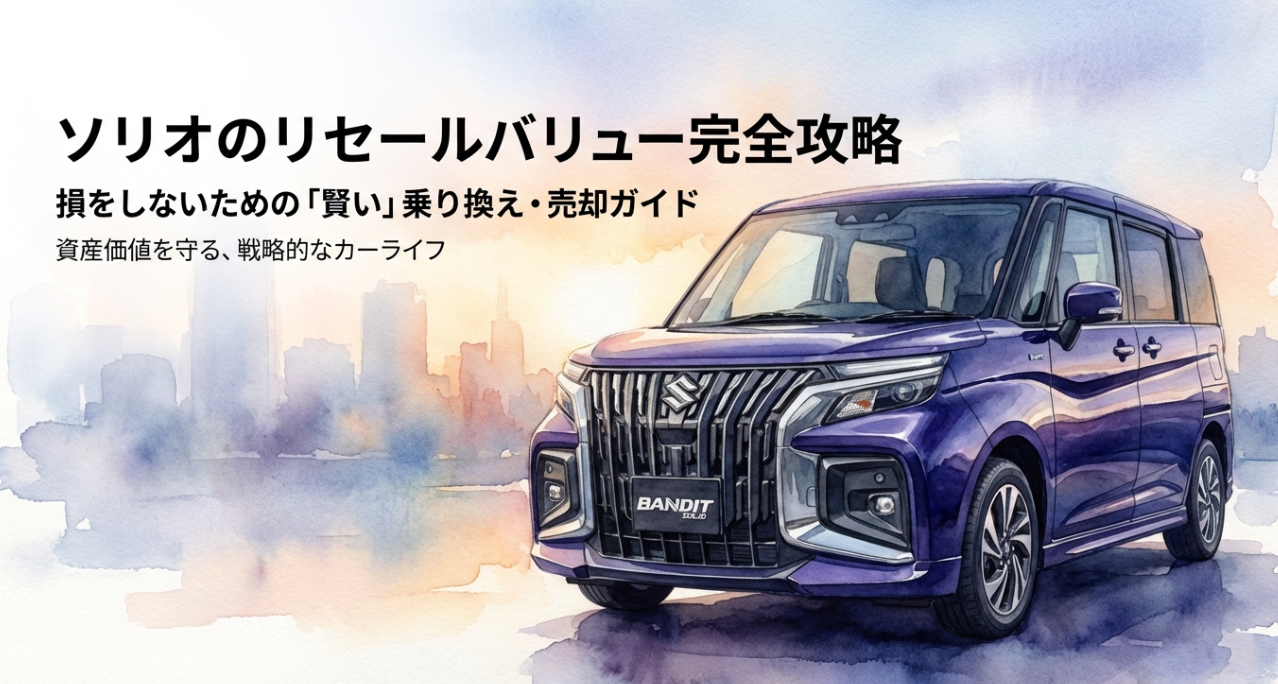 ソリオのリセールバリュー完全攻略：損をしないための「賢い」乗り換え・売却ガイド