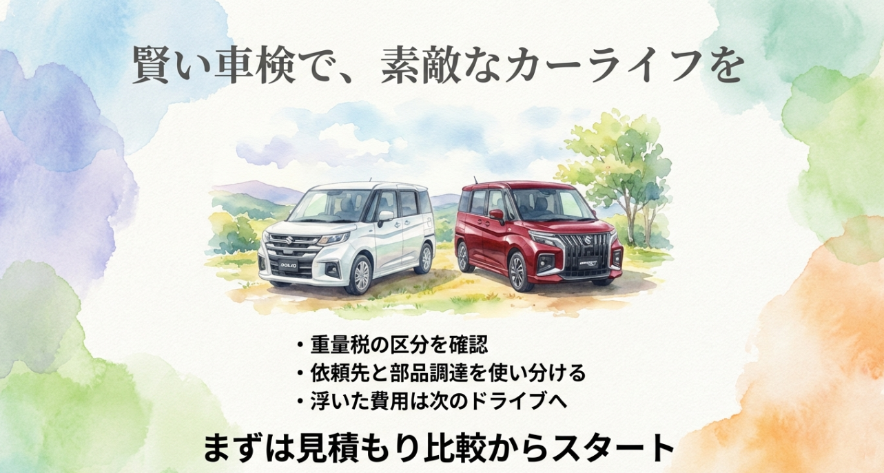 ソリオの車検費用を最適化し賢く維持するためのまとめスライド
