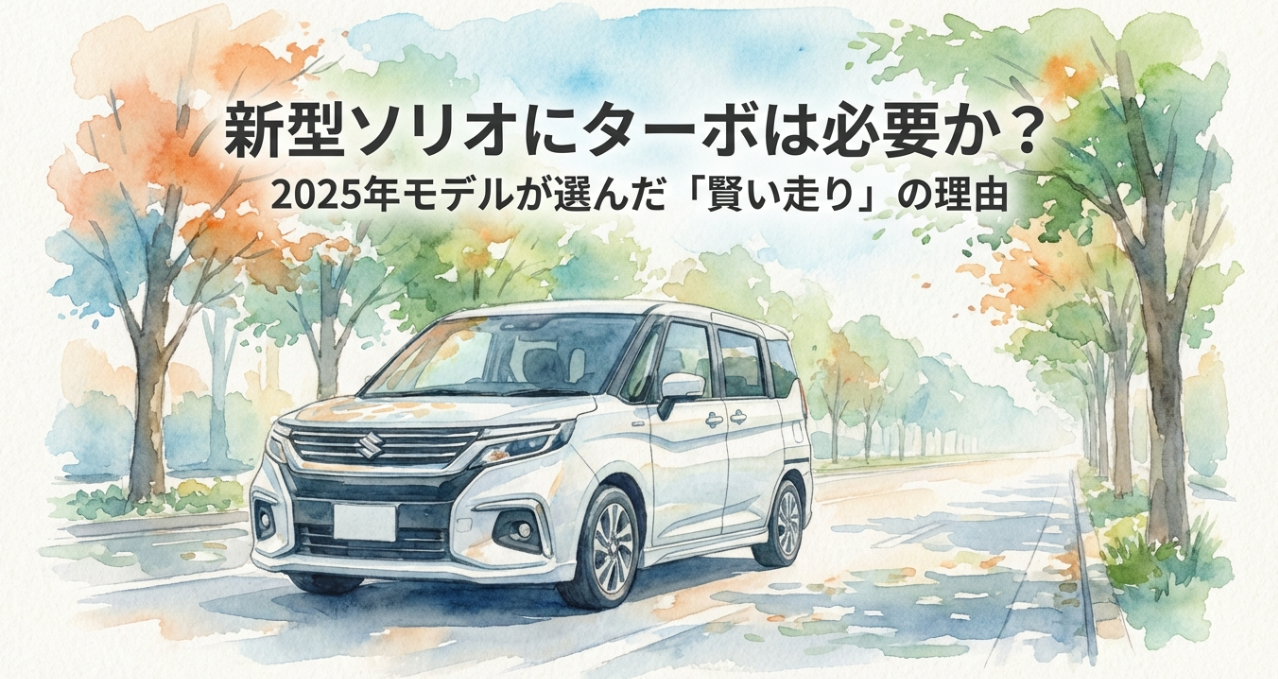 新型ソリオにターボは必要か？2025年モデルが選んだ賢い走りの理由を解説するアイキャッチ画像