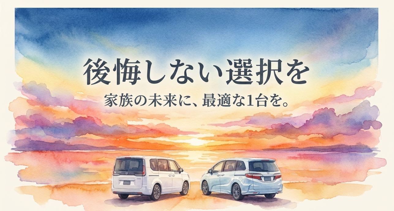 家族の未来に合う後悔しないミニバン選びを後押しする締めのスライド