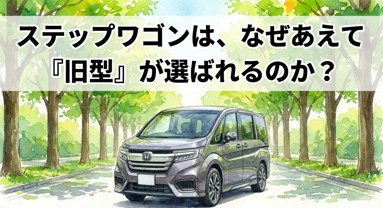 旧型ステップワゴンが選ばれる理由を示した記事タイトルスライド