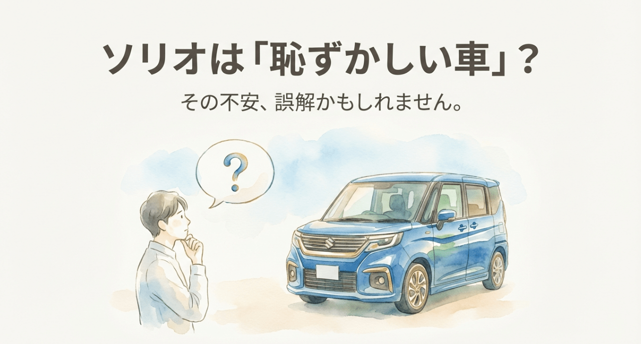 ソリオに乗るのは恥ずかしい？