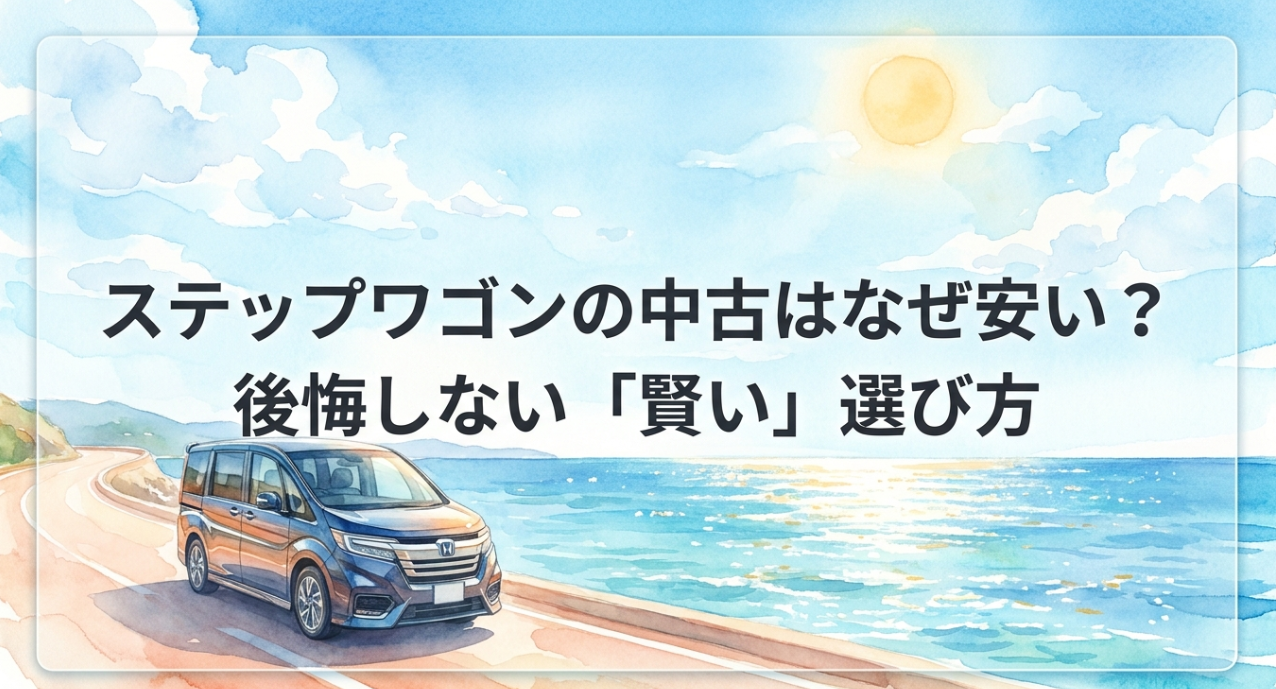 ステップワゴンの中古が安い理由と後悔しない賢い選び方を解説するアイキャッチ画像